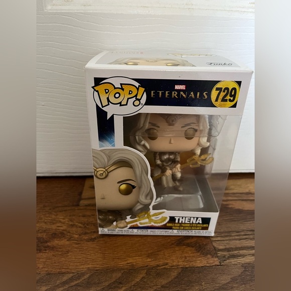 Funko Eternals Thena Vinyl Figure with Gold and Silver Accents 729 - Picture 4 of 9